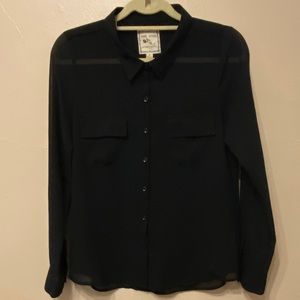 Pink Rose Button Up Top